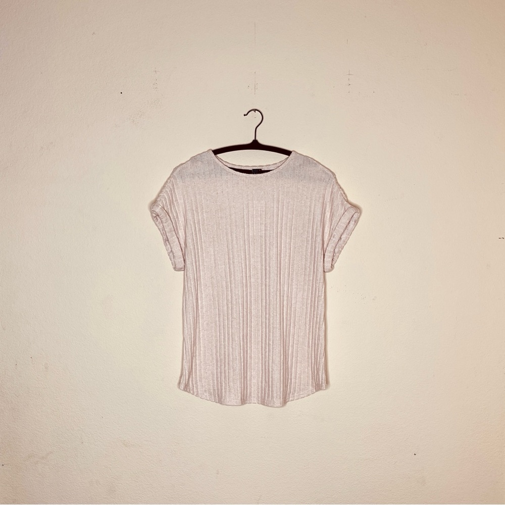 NWT Women’s Short Sleeve Ribbed Top Size L AUTOMET - Picture 4 of 11